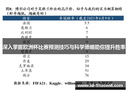 深入掌握欧洲杯比赛预测技巧与科学策略助你提升胜率